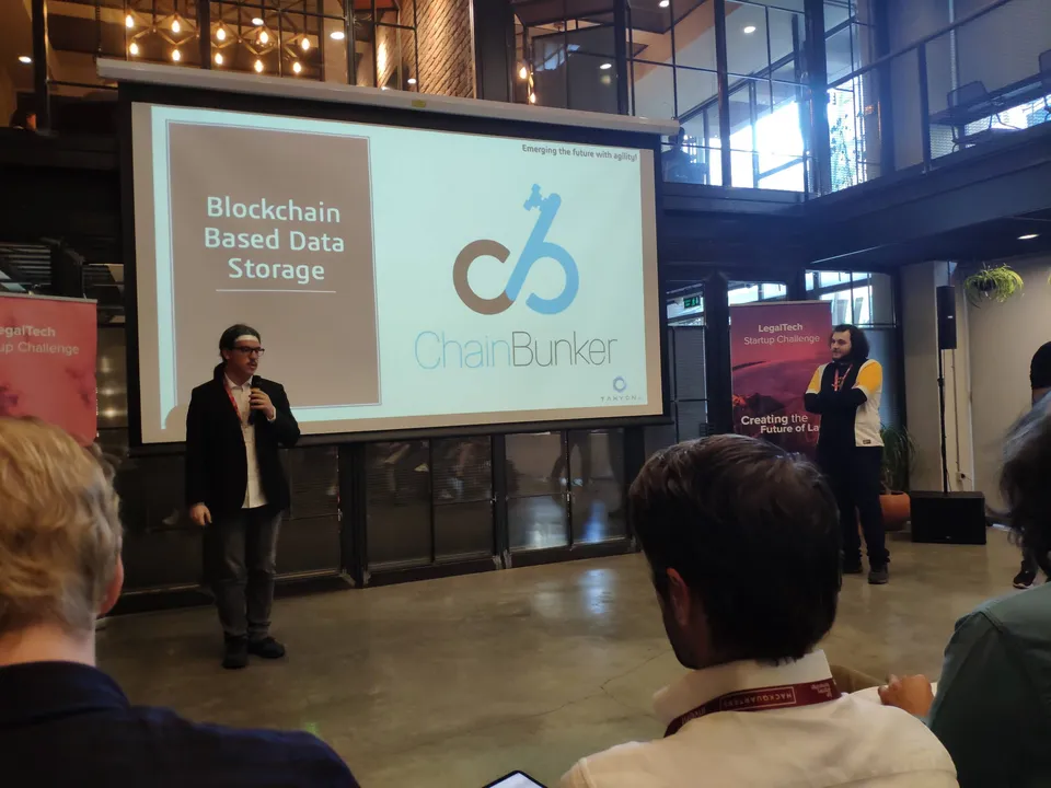 ChainBunker sunumu, LegalTech Startup Challenge, İstanbul, 2020